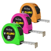 Sterling-8M X 25Mm V-Force Fluro Measuring Tape